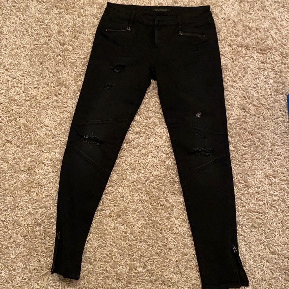 Black jeans with rips size 29